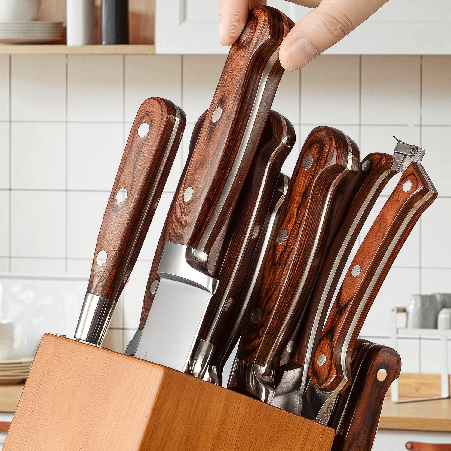 15-Piece Kitchen Knife Set