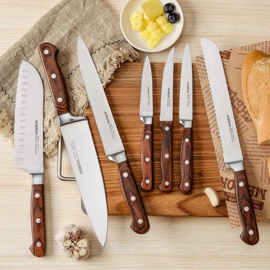 KD 16-Piece German Kitchen Knives Set Cutting Board & Knife