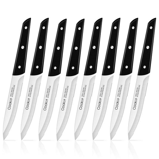 KD Knife Block with Knife 9 Pcs Kitchen Knife Set Sharp with Acrylic B –  Knife Depot Co.