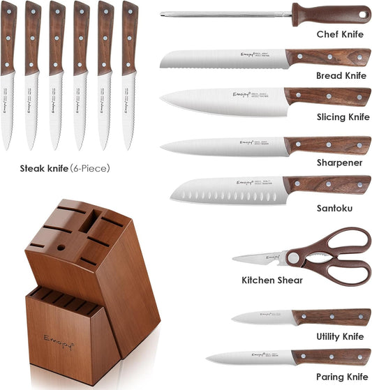 KD 6 PCS Kitchen Knife Set with Universal Knife Block Super Sharp – Knife  Depot Co.