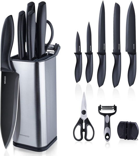 KD 6 PCS Kitchen Knife Set with Universal Knife Block Super Sharp – Knife  Depot Co.