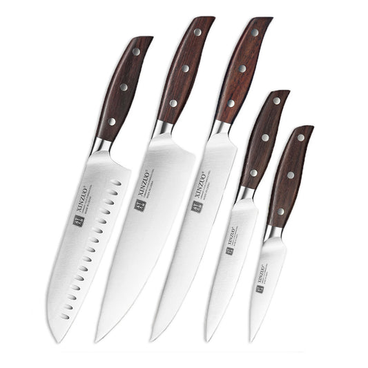KD Knife Block with Knife 9 Pcs Kitchen Knife Set Sharp with Acrylic B –  Knife Depot Co.