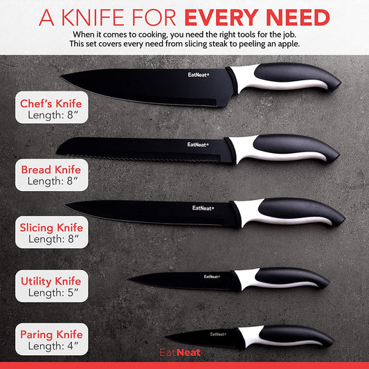 Deik Knife Set Stainless Steel Set Of 5 Knives