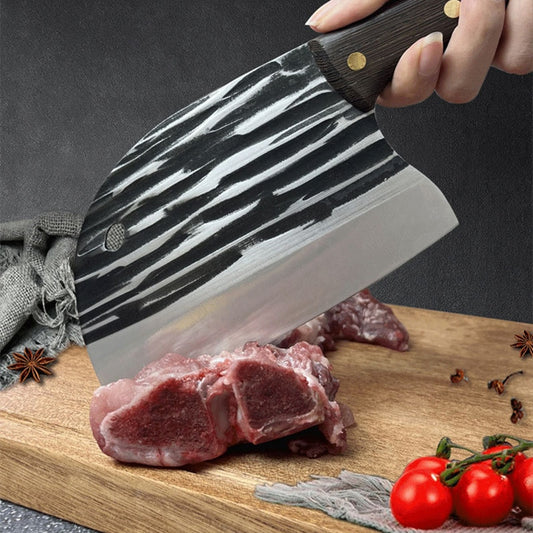 KD Hand Forging Kitchen Knife Professional Meat Traditional Cleaver Kn –  Knife Depot Co.