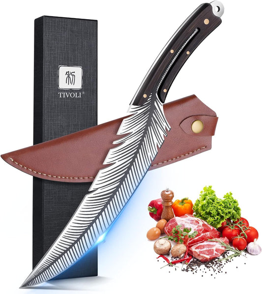  Topfeel 4PCS Hand Forged Butcher Knife Set - Slicing