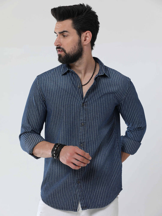 Buy Blue Shirts for Men by INDIAN TERRAIN Online | Ajio.com