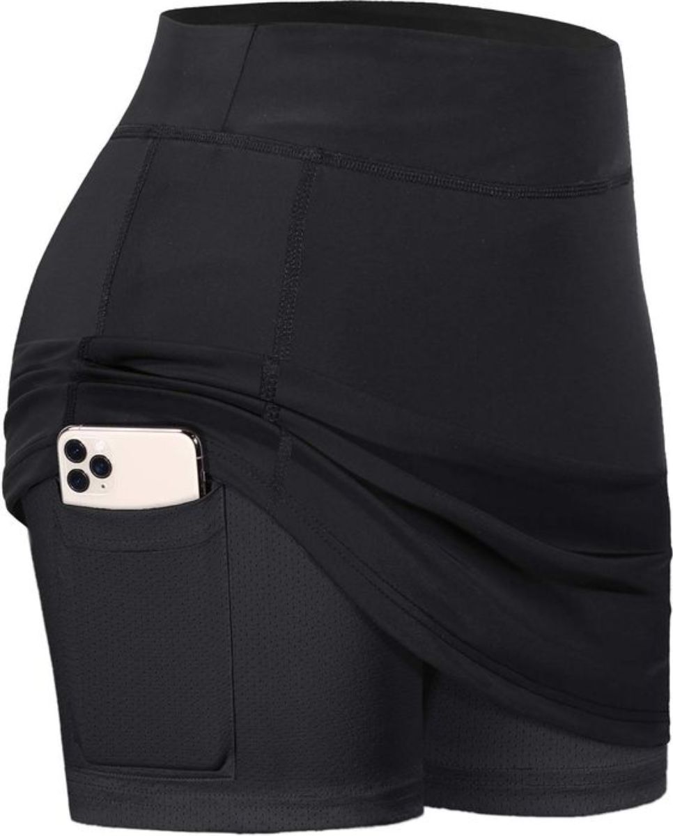 BLEVONH Women Tennis Skirts Inner Shorts Elastic Sports Golf Skorts with Pockets