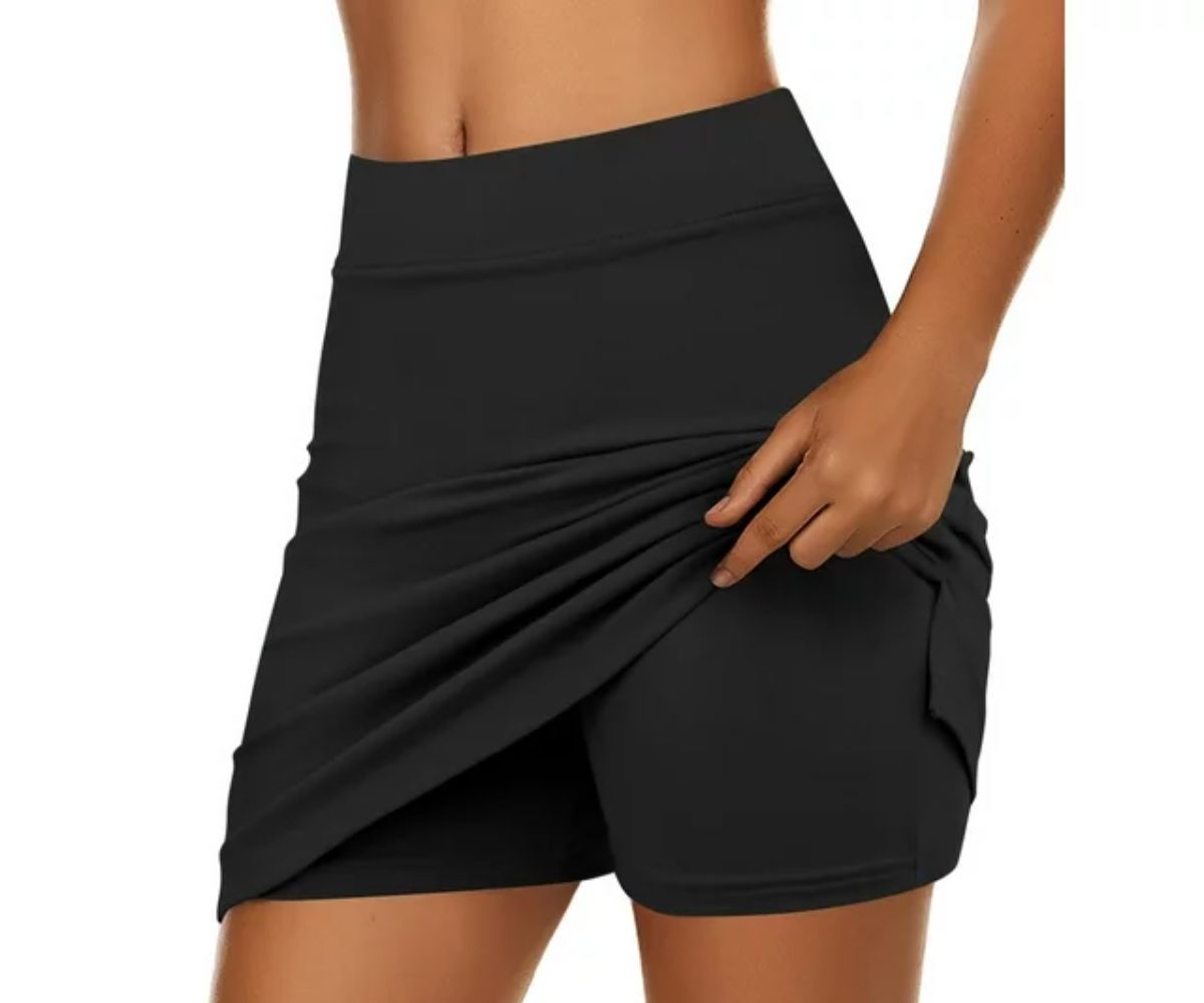 Ekouaer Women's Active Performance Skort Lightweight Skirt for Running Tennis Golf Workout Sports