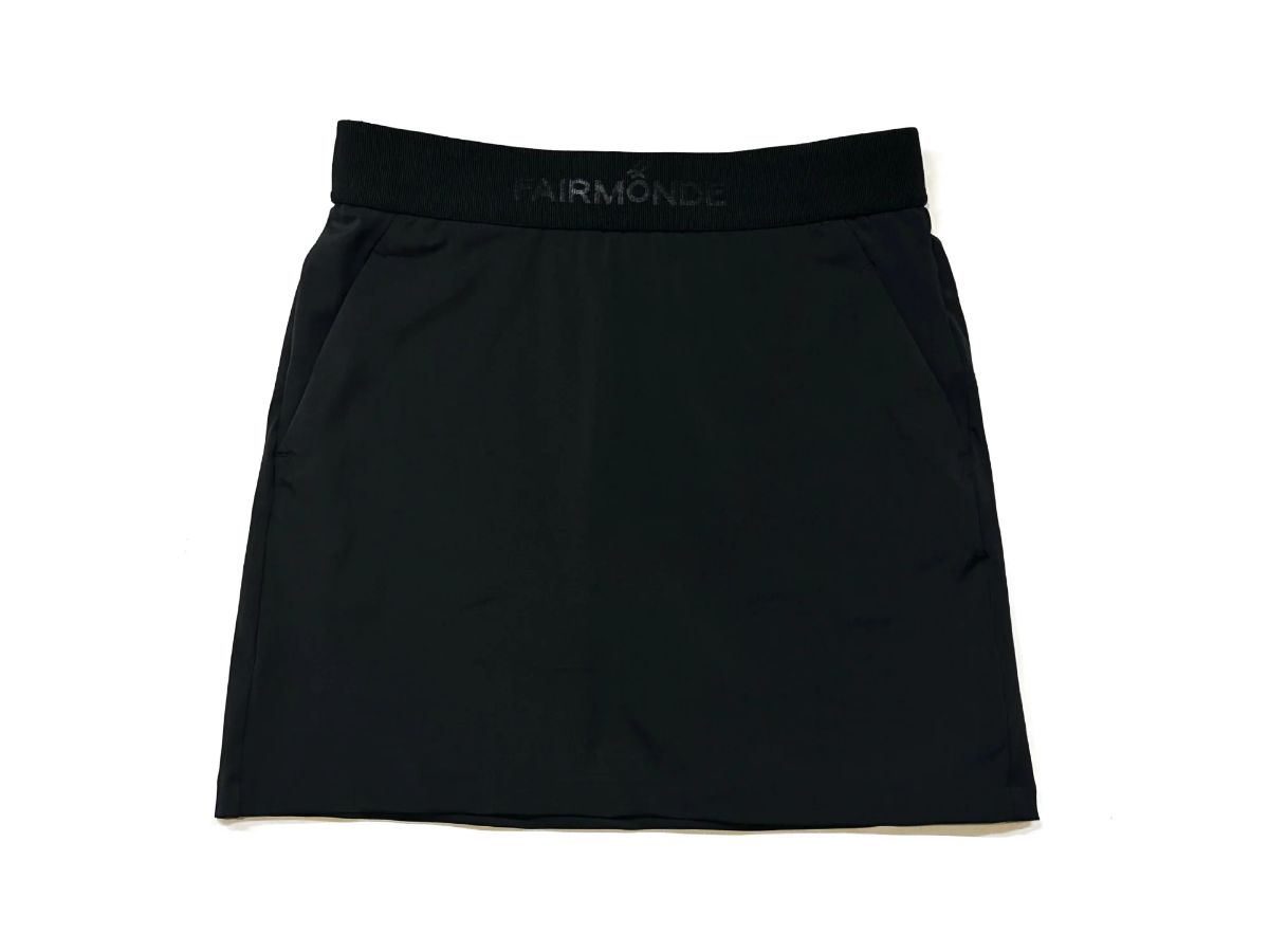 Faimonde Golf Shirt | Black | Double pockets | Women golf skirts