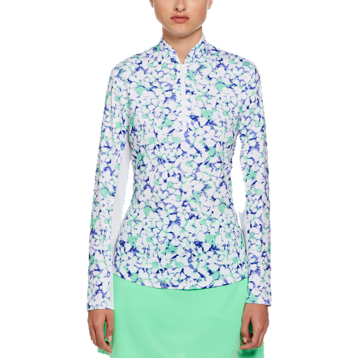 PGA TOUR APPAREL | Abstract Floral Print Sun Protection Pull Over