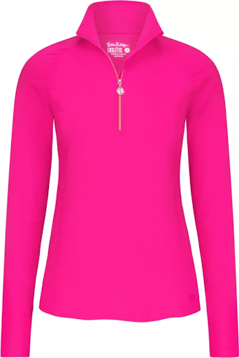 Lilly Pulitzer | Women's Long Sleeve Justine UV Half Zip |  Golf longsleeve top