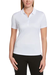 Women Golf Polos | Callaway Women’s Solid Swing Tech Polo | White