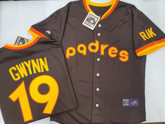 Cooperstown Collection San Diego Padres TONY GWYNN Sewn THROWBACK Base –