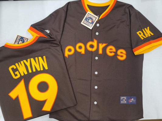 San Diego Padres Tony Gwynn Throwback Jersey Size Medium for