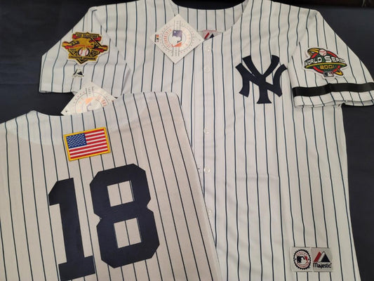 Majestic New York Yankees JOE TORRE 2001 World Series Baseball JERSEY –