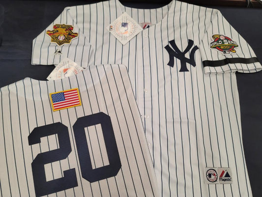 Majestic New York Yankees JOE TORRE 2001 World Series Baseball JERSEY –