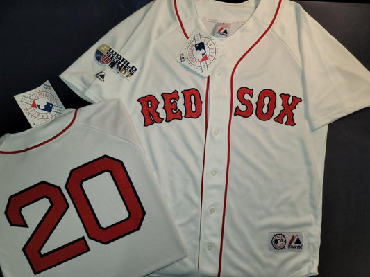 Boston Red Sox Shirt Men XL Mike Lowell MLB Baseball 25 Majestic