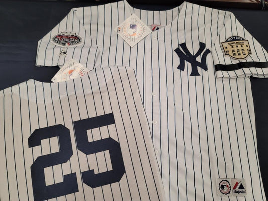 Majestic Authentic NY Yankees Jason Giambi Jersey