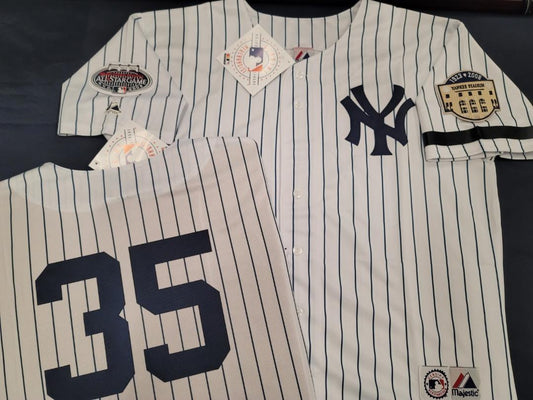 Majestic New York Yankees JORGE POSADA 2008 Baseball JERSEY GRAY