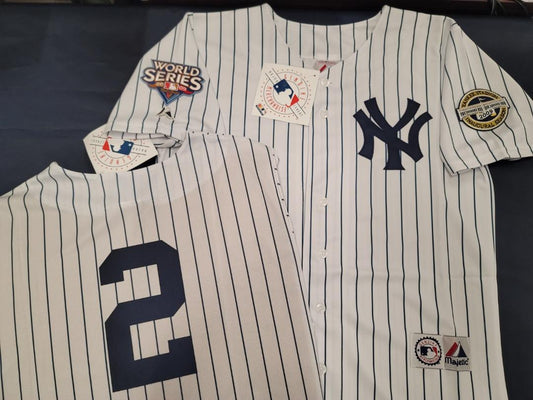 Majestic New York Yankees ANDY PETTITTE 2009 World Series Baseball JERSEY  White P/S