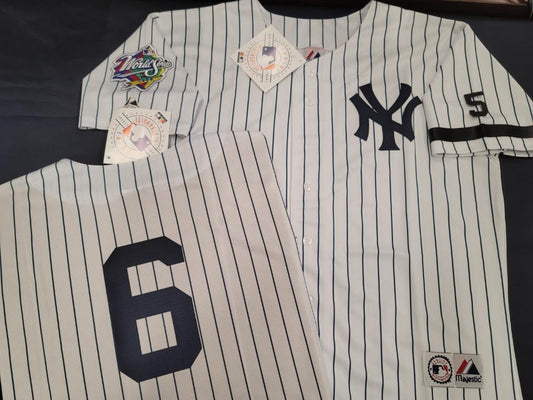 Majestic New York Yankees JOE GIRARDI 1999 World Series Baseball JERSE –