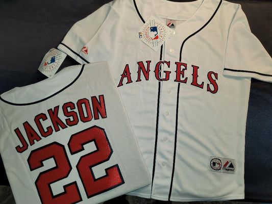 Majestic Anaheim Angels TIM SALMON Vintage Throwback Baseball