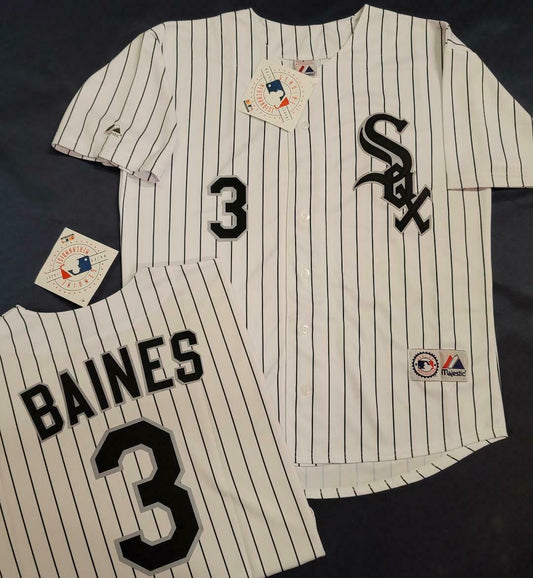 Harold Baines Chicago White Sox Home Pinstripe Throwback Jersey