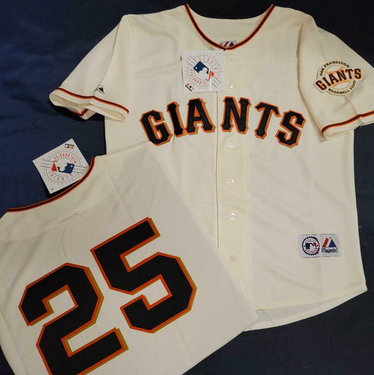 Men's San Francisco Giants Barry Bonds Majestic Black Name & Number T-Shirt