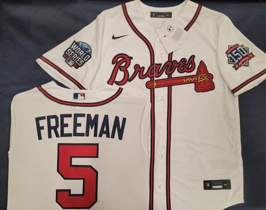 Men's Atlanta Braves Freddie Freeman Nike White 2021 World Series