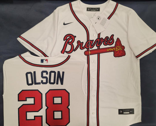 Matt Olson Nike Red Braves Jersey - XL