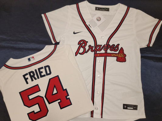 Majestic Atlanta Braves MAX FRIED 2021 World Series Baseball Jersey WHITE