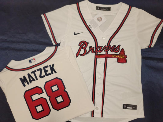 Nike Youth Atlanta Braves Vaughn Grissom #18 White Home Cool Base Jersey