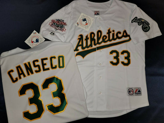 Majestic Oakland A's WALT WEISS 1989 World Series Baseball Jersey WHITE