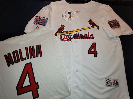 Vintage St. Louis Cardinals Yadier Molina Throwback Baseball Jersey