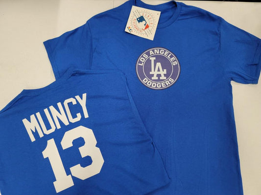 MLB Team Apparel Youth Los Angeles Dodgers Royal Logo T-Shirt