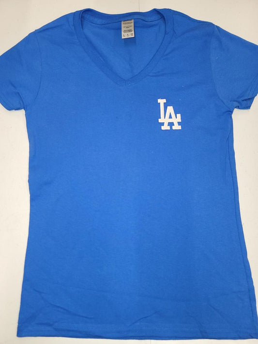 Los Angeles Dodgers Shirt Womens Medium Blue White Baseball MLB Ladies  Majestic