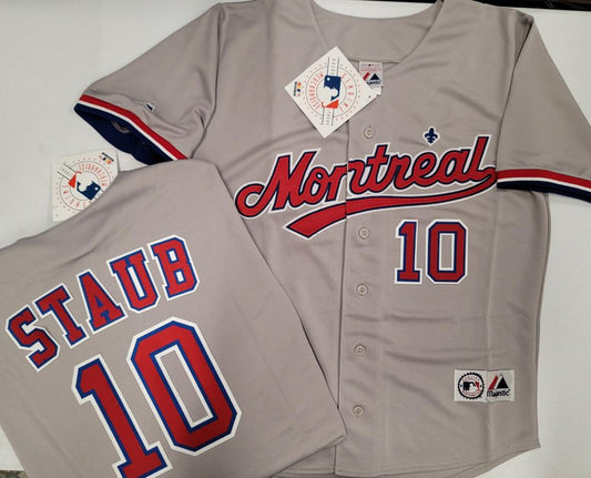 MAJESTIC  RUSTY STAUB Montreal Expos 1969 Cooperstown Baseball Jersey