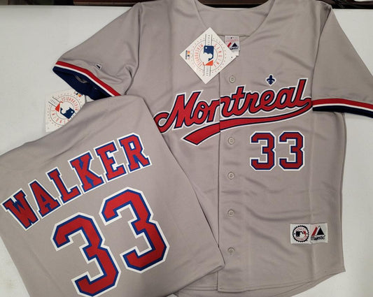 Larry Walker autographed Jersey (Montreal Expos) with stitched