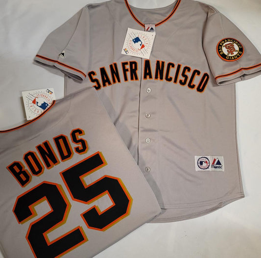 Mens Majestic San Francisco Giants WILLIE MAYS Sewn Baseball Jersey GR –