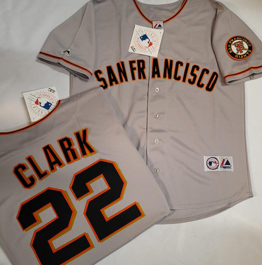 MAJESTIC  WILL CLARK San Francisco Giants 1989 Cooperstown Baseball Jersey