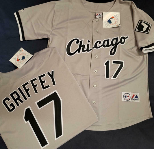 KEN GRIFFEY JR WHITE SOX MENS HOME JERSEY COOL BASE NEW W TAGS BIG TALL 3X