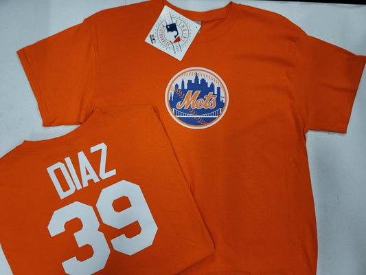 Mens MLB Team Apparel New York Mets JACOB DEGROM Baseball Shirt ORANGE