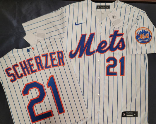 Max Scherzer Red New Cool Base Stitched Baseball Jersey