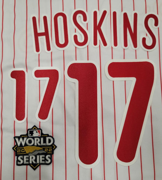 PHILADELPHIA PHILLIES Authentic ALEC BOHM 2022 World Series Number KIT +  PATCH For Jersey