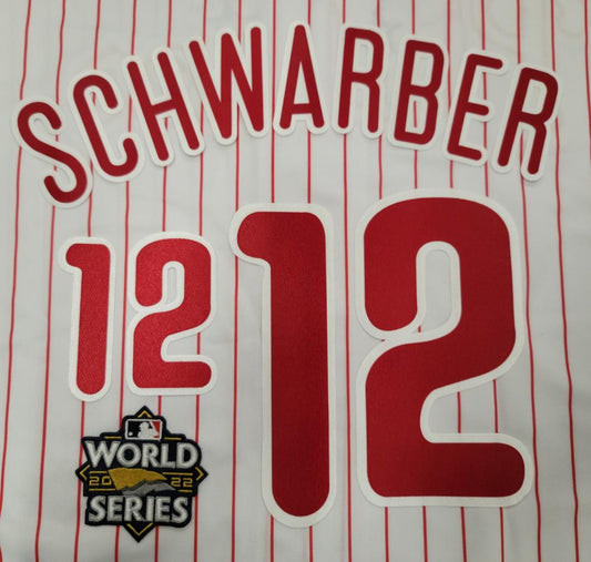 PHILADELPHIA PHILLIES Authentic BRYCE HARPER 2022 World Series Number KIT +  PATCH For Jersey