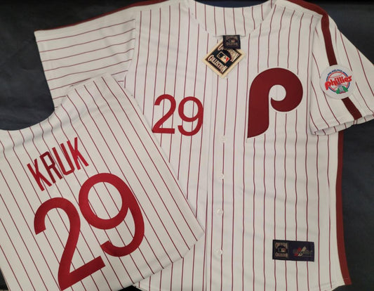 Cooperstown Collection Philadelphia Phillies JOHN KRUK Sewn