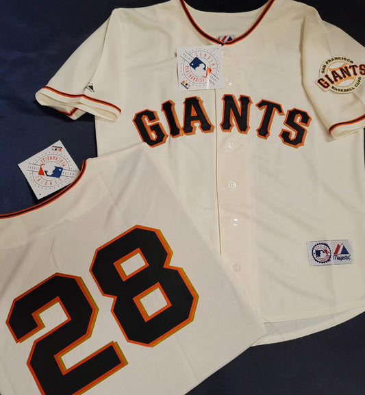 San Francisco Giants Buster Posey black Mens L stitched Jersey