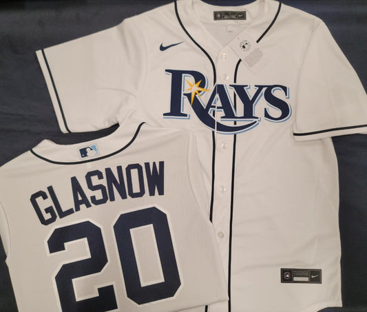 Nike Tampa Bay Rays BRANDON LOWE Baseball Jersey WHITE