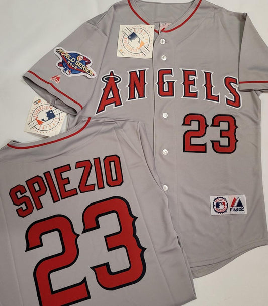 Nike Los Angeles Angels GARRET ANDERSON Sewn Baseball Jersey WHITE
