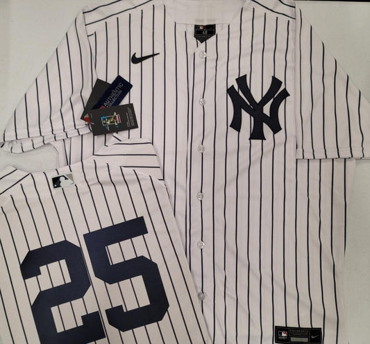 Nike New York Yankees JOSH DONALDSON Sewn AUTHENTIC GAME Jersey White –